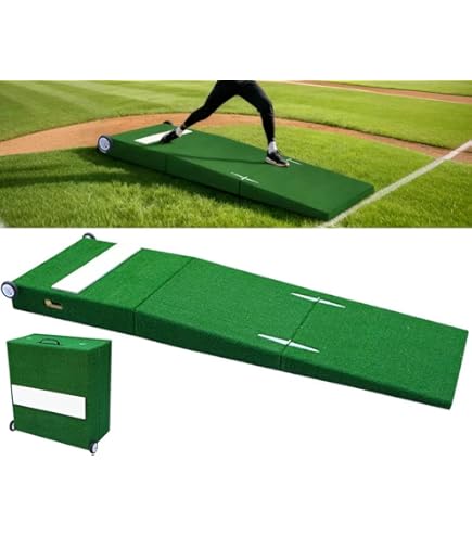 Amazon | 野球 投球練習用 ポータブルマウンド 人工芝 ピッチャー