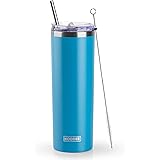 koodee Tumbler with Straw 590ml Stainless Steel Skinny Tumbler Double Wall Insulated Slim Water Tumbler Cup for Coffee, Tea 2