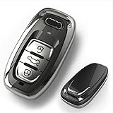 [NextBlue] アウディ Audi 専用 スマートキーケース リモコン キーカバー A4 S4 Q5 (ブラック)