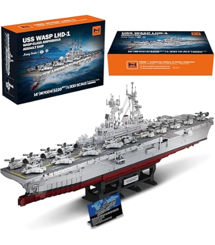 Amazon.co.jp: PLAYBUDDY 軍用戦艦模型組み立てセット 1/350 MOC CVN