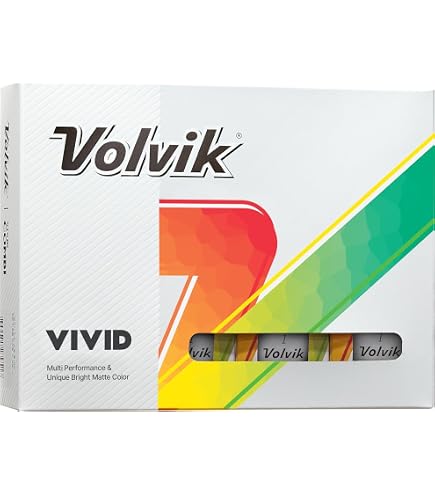 Amazon.co.jp: Volvik Vivid マット仕上げ カラーゴルフボール (1