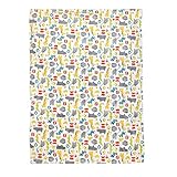 Cuddletime Valboa Blanket withポップコーンテクスチャback-動物印刷
