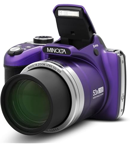 Amazon | Minolta デジタルカメラ – 56MP写真、4K 60FPSビデオ