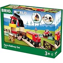 Amazon.co.jp: BRIO 木製レール 知育玩具 ファームレールセット 33719