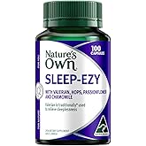 Nature's Own Sleep Ezy Capsules 100 - Herbal Sleeping supplement with Chamomile, Hops, & Valerian - Traditionally used in Wes