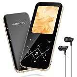 AGPTEK MP3プレーヤー Bluetooth5.3 内蔵32GB 大容量 2.4インチ大画面 金属フレーム オシャレ ロスレス音質 48H音楽再生時間 音楽プレーヤー ダイレクト録音 Line-in機能 スピーカー内蔵 FMラジオ FM録音 ミュージックプレーヤー 操作簡単 日本語説明書付き [PSE認証済] ギフト プレゼント A09