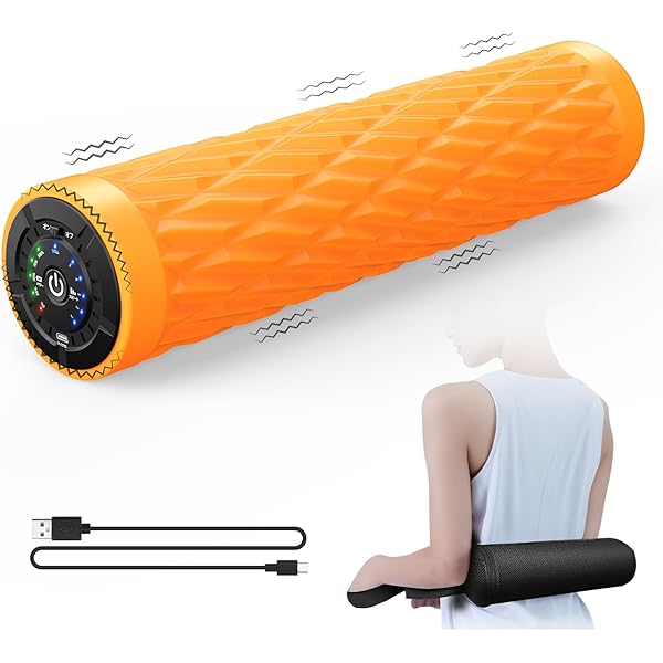 SIXPAD電動 筋膜ローラー 黒/オレンジ Amazon | SIXPAD シックスパッド パワーローラーエス(Power