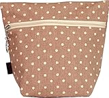 ポーチェ(pouche) 消臭ポーチ Ｓサイズ 水玉キャンバス ドット (ローズピンク)