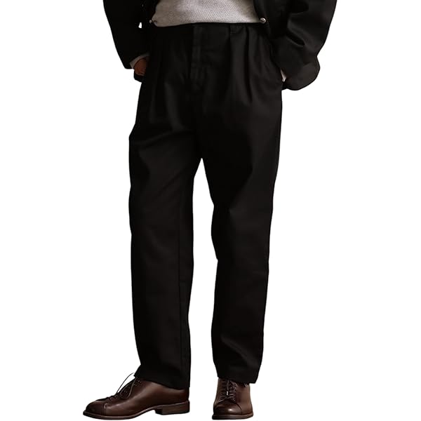 Amazon | [Schott NYC] [ショット] TC DOUBLE PLEATED WIDE PANTS/2