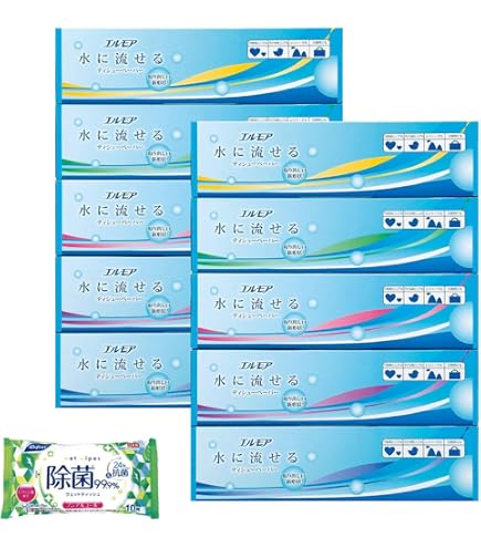 Amazon.co.jp: 地球に優しい水に流せるポケットティッシュ10W