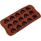 LUXWELL（ラクスウェル） シリコンモールド 15個取り ハート型 チョコレート型 DIY お菓子作り