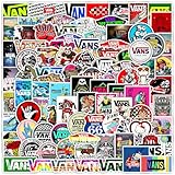 MEIQIAOLEI ロックステッカーセット 100枚 ロック防水ステッカー ロックシールパック ブランドステッカースーツケース 車 バイク ヘルメット スケボー ギターなどに適用 (Dセット)