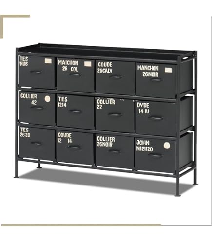 Amazon｜使うと雰囲気の良くなるスチールチェスト ienowa/9杯引出
