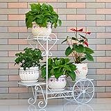 PLL ヨーロッパスタイルの鉄のアートフラワースタンドの床バルコニー屋内と屋外のリビングルーム装飾的な植物のラック