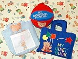 布絵本MY QUIET BOOK ベア ブルー&ベビーズバッグ ベア&バルーン　　おまけ付きプレイトイ マイ バスケット プレイヤーズ   ハッピーギフトセット