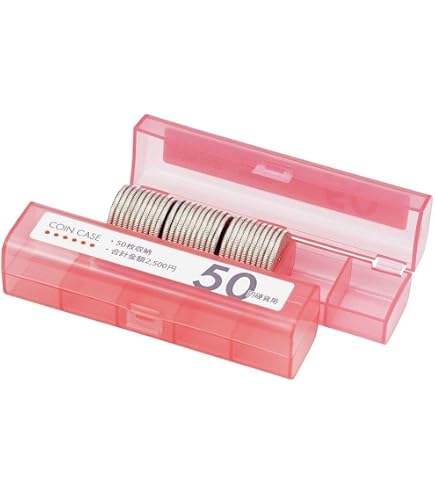 Amazon.co.jp: オープン コインケース 100円硬貨用 50枚収納 3個セット