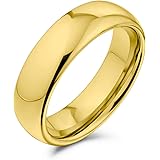 [Bling Jewelry] 平野の簡単なドームのカップルの黒銀のローズゴールドは男性の女性の慰め6MMのサイズ4-14のためのチタンの結婚指輪をめっきした個人化する
