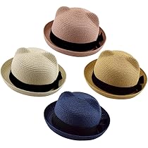 eLfinFolk 耳付きベージュ麦わら帽子 kids52 eLfinFolk 耳付きベージュ