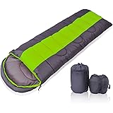 YOTECE 寝袋 シュラフ 封筒型 軽量 コンパクト収納 アウトドア 登山 車中泊 防災用 災害時 避難用 丸洗い 最低使用温度0度 3色選択可能 収納袋付き