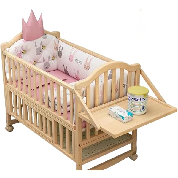 Amazon.co.jp: Sariny幼児用ベビーベッド 木製 折りたたみ可能