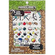 Amazon.co.jp: マインクラフト ステッカー ブック OVER300 4シート
