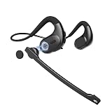 Bluetooth ヘッドセット 【脱着式マイク】 Earaku(イアラク) MicCuff G9 空気伝導 両耳耳掛け型 オンライン会議Mテレワーク用 ENCノイズキャンセリング ミュート機能搭載 Bluetooth5.3 Type-C充電 IPX5防水 2台同時接続 在宅勤務 ハンズフリー通話 AAC対応 通話用イヤホン (グレー)