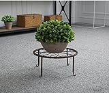 Chen ZhiShan 観葉植物 フラワー スタンド 花台 円形 プランター (銅色の-15CM)