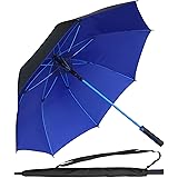 leanking 長傘 日傘 ゴルフ傘 ２重傘布 大型 UVカット おしゃれ カバー付き ワンタッチ グラスファイバー 傘 紳士傘 ジャンプ傘 大きい傘 大きな傘 折れない傘 風に強い傘 軽量 撥水 防風 高級 護身 日除け 遮熱 遮光 丈夫 梅雨対