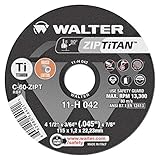 Walter ZIP Wheel High Performance Cutoff Wheel, Type 1, Round Hole, Aluminum Oxide, 7 Diameter, 1/16