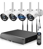 Amazon.co.jp: 【双方向通話】OHWOAI ワイヤレス防犯カメラセット 4台