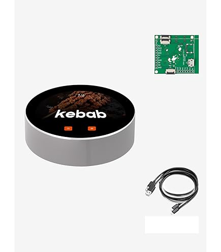 Scheda Waveshare ESP32-S3 Con Doppio Display Rotondo IPS Da 1.28 Pollici – AIoT, WiFi, BT5 E Codec Audio Per Sviluppo Creativo