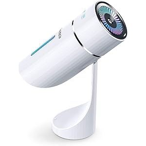 加湿器 卓上 【コードレス&上下90°調整】 アロマ 加湿器 USB充電式 車載加湿器 次亜塩素酸水対応可能 上から給水…