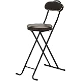 武田コーポレーション 【チェア・折りたたみ・ハイタイプ・キッチン・ダイニング】 ブラウン 35.5×57×86cm 折りたたみ クッションチェア ハイタイプ T8-OKCH86BR