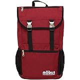 [モーブス]mobus リュック リュックサック デイパック フラップ スクエア メンズ レディース MO-031 mobus2-001 (レッド)