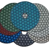 granite polishing pads dry set - 7 Pads 4 Inch Kit By Stadea by STADEA
