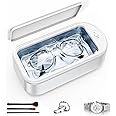 (Amazon.co.jp Limited) 2025 New Grade Ultrasonic Cleaning Machine, Glasses Cleaning Machine, Sudsty Glasses Cleaner, 50,000 Hz, Strong Vibration, 21.3 fl oz (640 ml), Large Capacity, For Small Homes