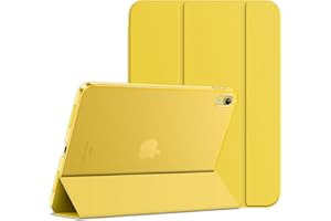 JETech iPad（A16）ケース 第11/10世代（2025/2022モデル）用スリムスタンドハードバック ウェイクアップ/オートスリープ機能付き タブレットカバー (イエロー)