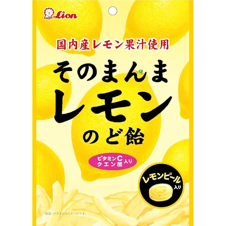 Amazon.co.jp: ライオン菓子 そのまんまレモンのど飴 73g×4個 : 食品