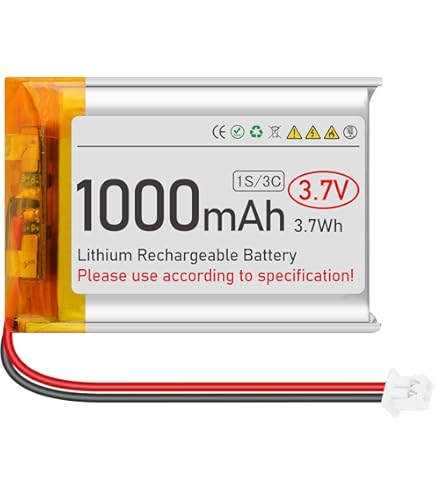 yumさま 専用 Amazon.co.jp: 3.7V リチウムイオン電池 1800mAh 103450 充電式