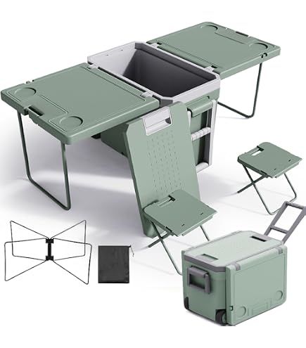 Amazon | Toolの匠 クーラーボックス キャスター付き テーブル＆チェア