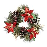 シオン工芸 クリスマスリース ポインゴールドリース