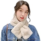 [Laisve] フェイクファー ティペット マフラー スヌード 20＊90cm ファー光沢感 柔らかなエコ毛皮 男女兼用 秋冬防寒 暖かい 9色展開
