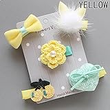 Miyinla　ヘア クリップ　 かわいい　髪飾り　前髪 　髪留め　ヘッドドレス　ヘアアクセサリー　出産祝い　 内祝い　 ギフト 　5点セット　パーティーなどイベントに