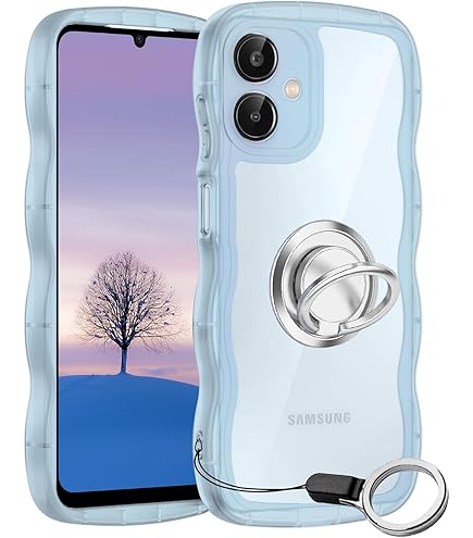 Samsung Galaxy A25 5G 本体 ブルー(ケース付き) Amazon.co.jp: Galaxy A25 5G ケース クリアブルー ウェーブ SC-53F