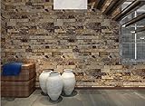 7Buy 21 Inch By 394 Inch Faux Brick Pattern Stone Pvc Wallpaper Wall Decor Wall Murals for Restauran