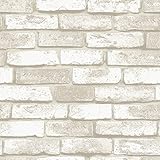 Blooming壁Faux素朴なレンガ壁壁紙壁壁画、価格で二重巻、Looks Real Up 。03 20.5" x 396"=57 Sq. Ft/Roll グレイ BW-GRAYBRICK-01