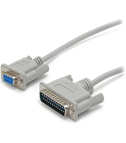 Amazon | Serial Cable, DB9 Male to DB25 Male, UL rated, RS232, 9