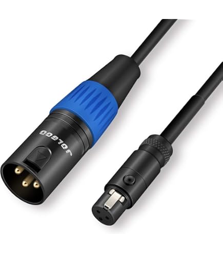 Ricambio Microfono Cavo Connettore TA4F Angolo Retto Per Shure