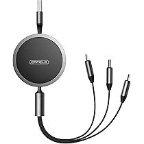 3in1 巻き取り式 充電ケーブル 超高速 長さ調節可能 宇宙 かわいい 黒 3in1 巻き取り式 充電ケーブル 超高速 長さ調節可能 宇宙 かわいい 黒