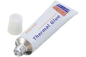 Easycargo 10gram Thermal Conductive Glue Kit, High Performance Silicone Thermal Plaster Adhesive Glue for Interface Heatsink 